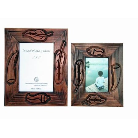 Sunshine Trading Sunshine Trading ST-22-5 Handmade Wood Photo Frame - 3.5 x 5 Inch ST-22-5
